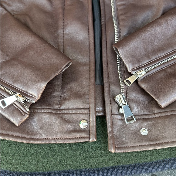 Mango leather jacket Large - Picture 3 of 8